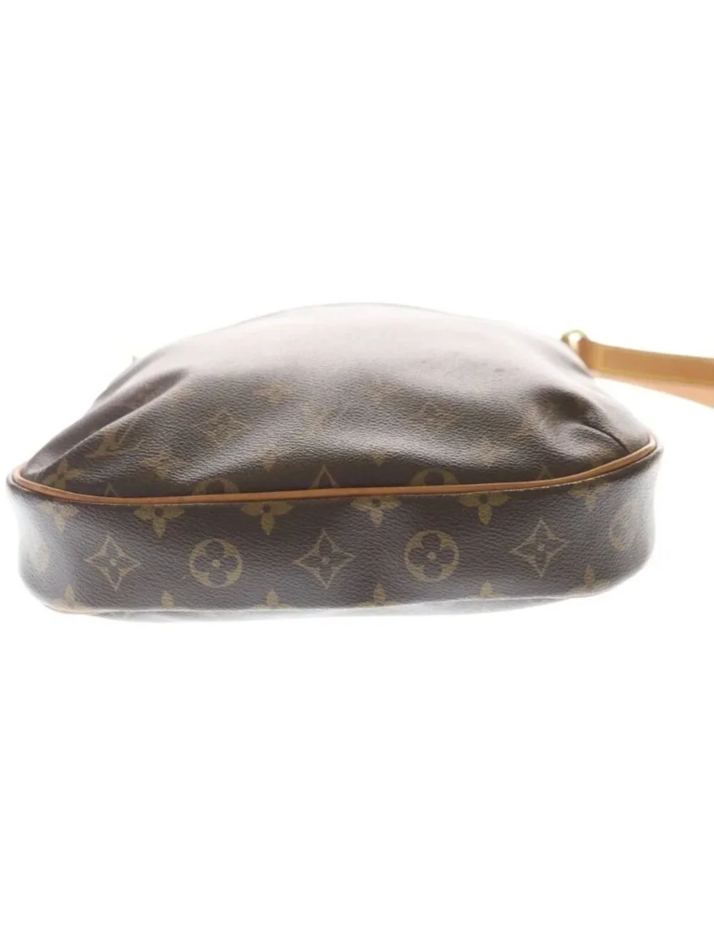 Louis Vuitton Monogram Odeon PM Shoulder Bag Pochette Brown Leather Gold